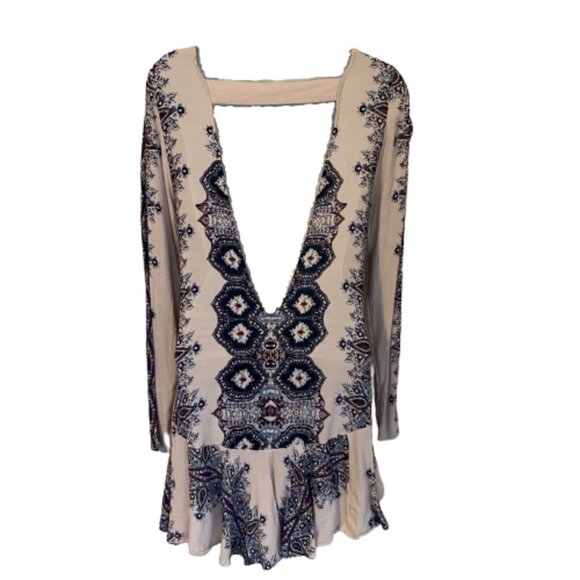 SOLD Free People Smooth Talker Printed Dress S - Picture 3 of 8